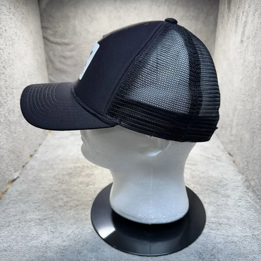 Adidas Hat White Patch Adjustable Mesh Trucker Snapback‎ Black Ball Cap